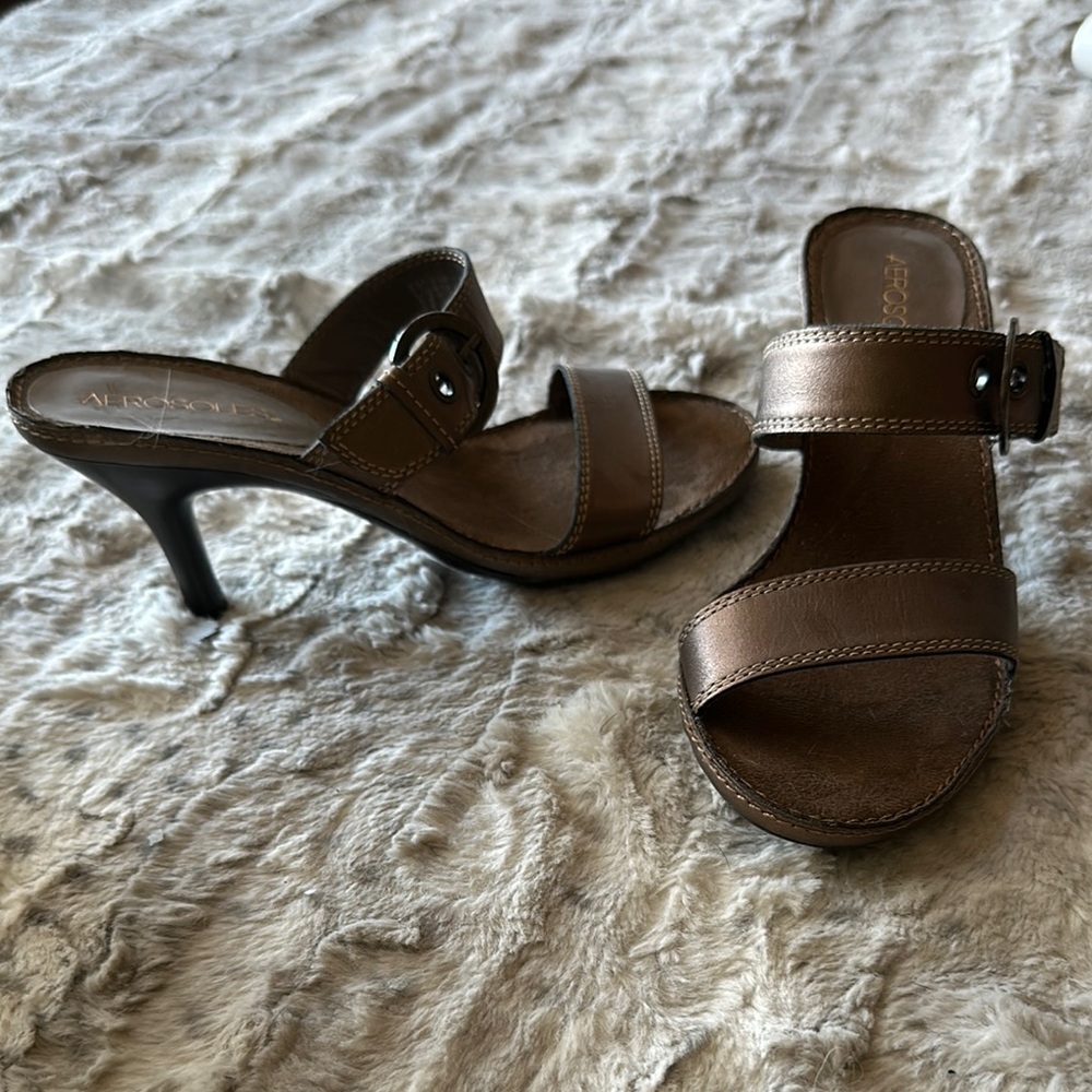 Aerosoles Women's Brown Heeled Sandals